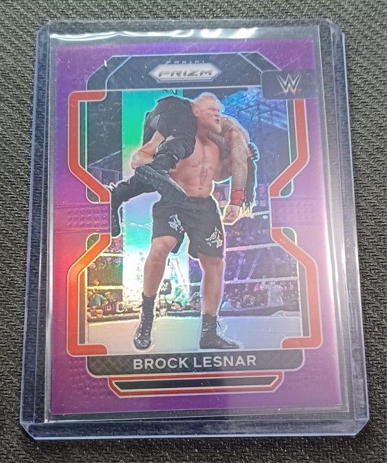 Brock Lesnar 2022 Prizm Purple 120/149 WWE World Wrestling Federation Smack Down