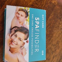 Spa Finder Gift Card For $20 ($50) Value - New In Box