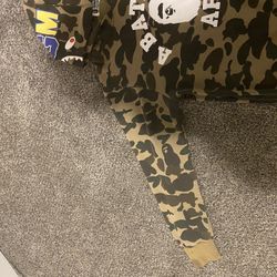 Camo Bape Hoodie Pullover Size Medium 