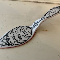 NEW Anthropologie Pie Cake Server MOLLY HATCH This Is For You Retired