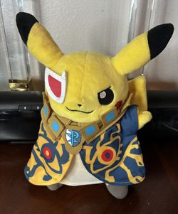 Pokemon Center Original Boss-Pretend Ghetsis Pikachu Plush Doll Team Plasma