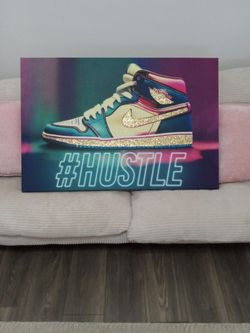 Nike/ Jordan "#Hustle" Custom  Canvas 36x24 