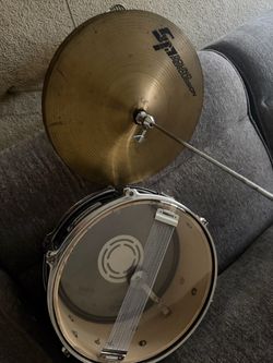 Snare Drum and Sound Percussion Cymbal