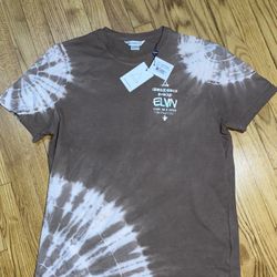 Eleven paris Life Is A Joke T shirt Tie Dye graphic print Brown! New Sz L