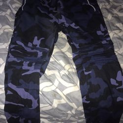 Navy Blue Camo Pants (Men’s Mediums) Camouflage Joggers