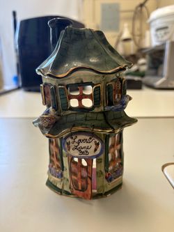 Heather Goldmine: Lovers Lane Tea Light Holder 7in/L. X 5.5 In/W.