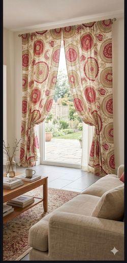Flower Patterned Curtains