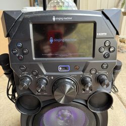 Singing Machine SDL9040 Fiesta Voice Bluetooth Karaoke System with LCD Monitor and Rechargeable Battery