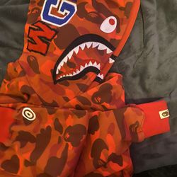 Red Bape Hoodie Size M 