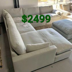SOPHIE IVORY 5-PIECE LAF SECTIONAL