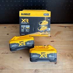 DEWALT 20V MAX XR POWER-Pack Lithium-Ion 8.0Ah Battery (2-Pack)