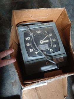 Antique Time Recorder Card Punch Clock