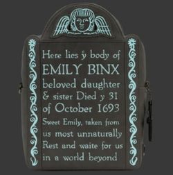 Loungefly Stitch Shoppe Hocus Pocus GITD Tombstone Backpack Crossbody Emily Binx