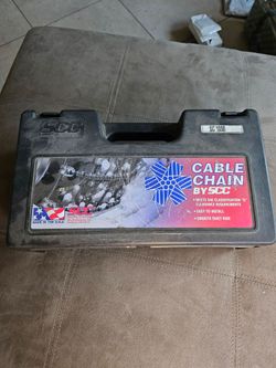 Tire chains -- fits most cars