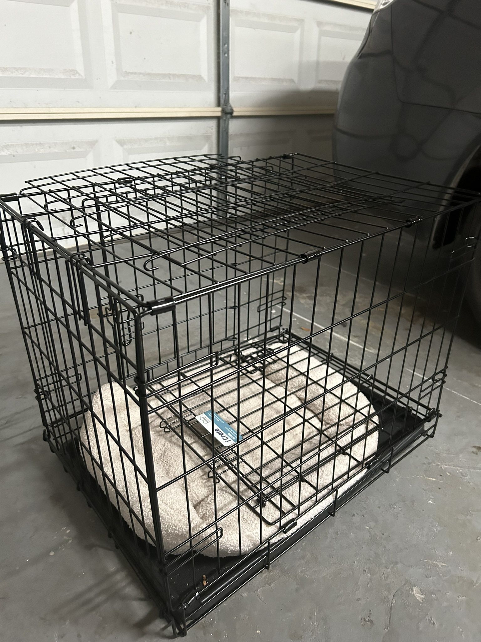 Small Dog Cage, Harness, And Collar 