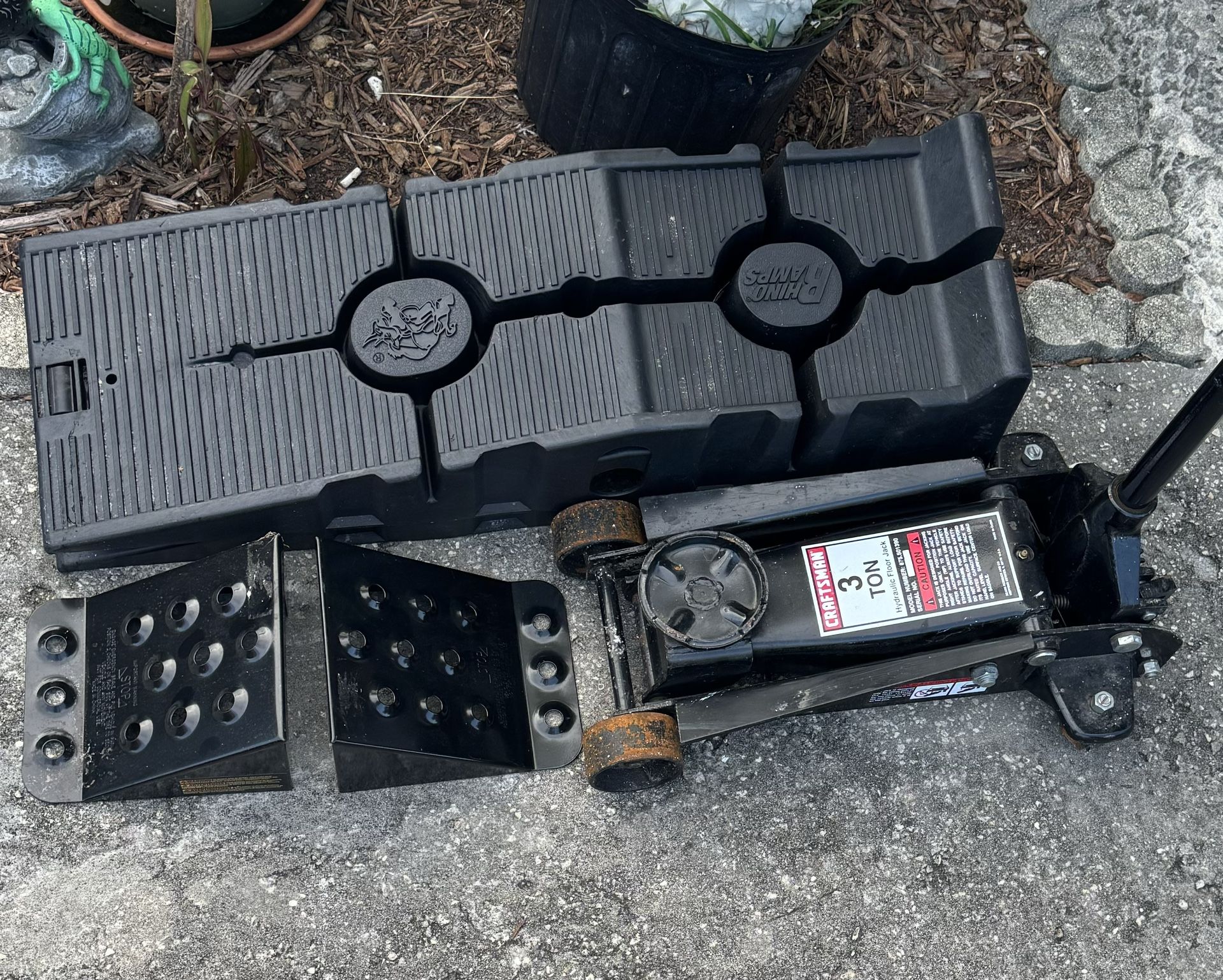 Craftsman 3 Ton Jack, Rhino Ramps And Tire Blocks for Sale in Oakland ...