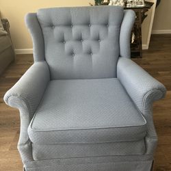 Sky blue sofa chair