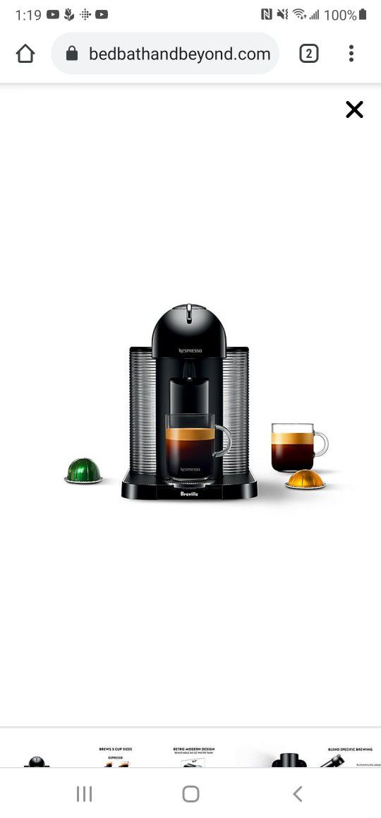 Nespresso Verturo Machine