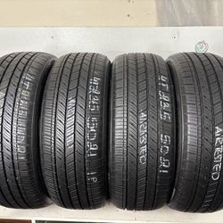 Set 4 Tires 235 50 21 Bridgestone Alenza Sport As Like New