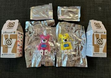 Bearbrick Series 47 Animal Psycho Teddy And Variant - 100% Be@rbrick - 2 Pack