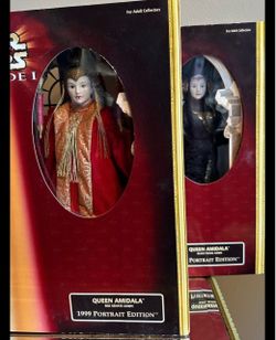 2 Star Wars Queen Amidala Dolls in unopened original boxes