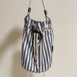 Striped Drawstring Bag