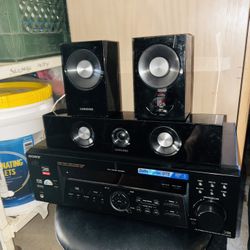 SONY Receiver/ amplifier + Speakers
