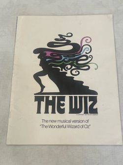 Original program for the 1975  Broadway musical "The Wiz," a version of "The Wonderful Wizard of Oz."