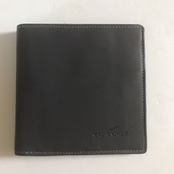 Brand new leather Concorde British airways dark grey bifold wallet