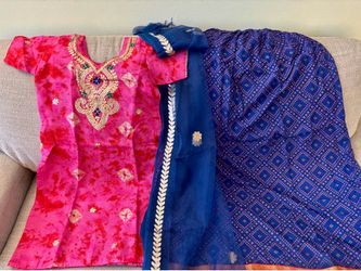 Indian dress with skirt and dupatta