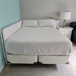 Queen Box Spring & metal Bedframe 