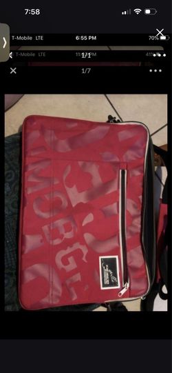 Pink laptop bag