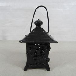 Japanese Pagoda Cast Iron Candle Holder Hanging Garden Lantern
