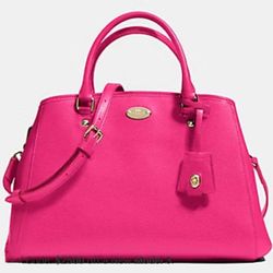 NWT Coach Margot Carryall Pink Leather F34607 RETAIL $395
