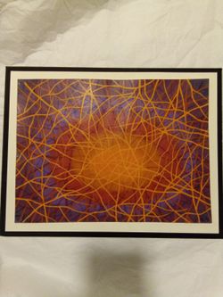 CONTEMPORARY  JOHN DAY ACRYLIC ON PAPER PAINTING 