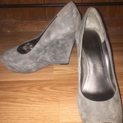Suede Wedges (Nine West)