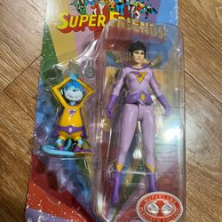 McFarlane Toys Super Friends Jayna And Geek Red Platinum Edition Figure 