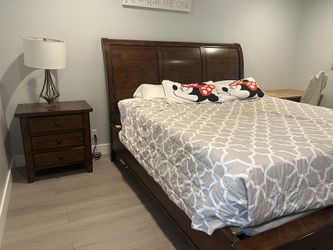 Hardwood King Bed From Ashley 