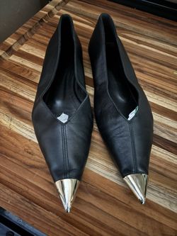 ANINE Bing Black Leather Flats 