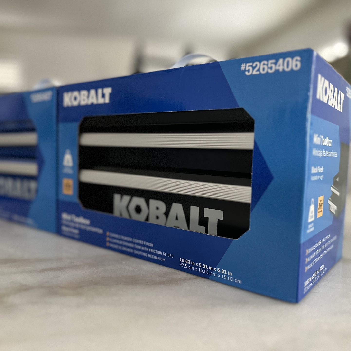 Kobalt Mini Toolboxes  1 Black And 1 Blue