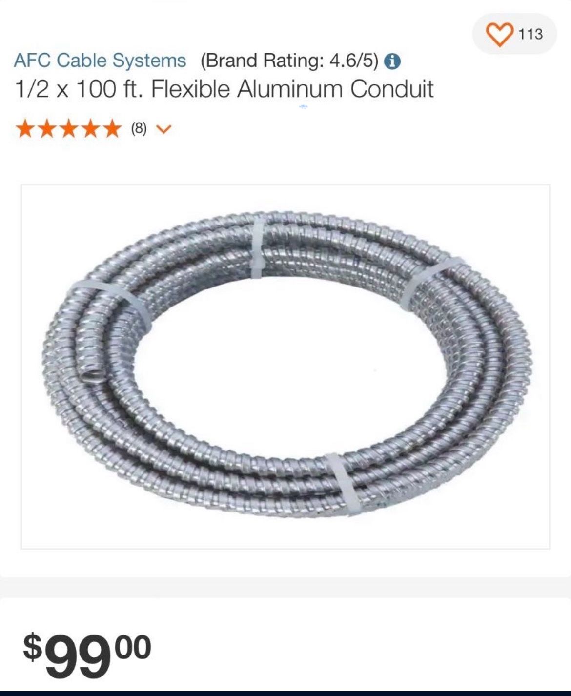 1/2 Flex Conduit