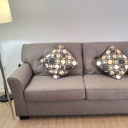 Grey Sofa Couch 3 Seater, Ashley's