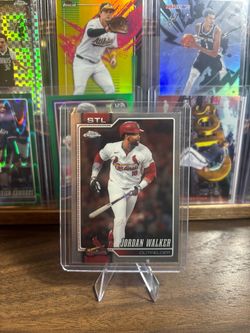 Jordan Walker Topps Chrome Cardinals Baseball Card