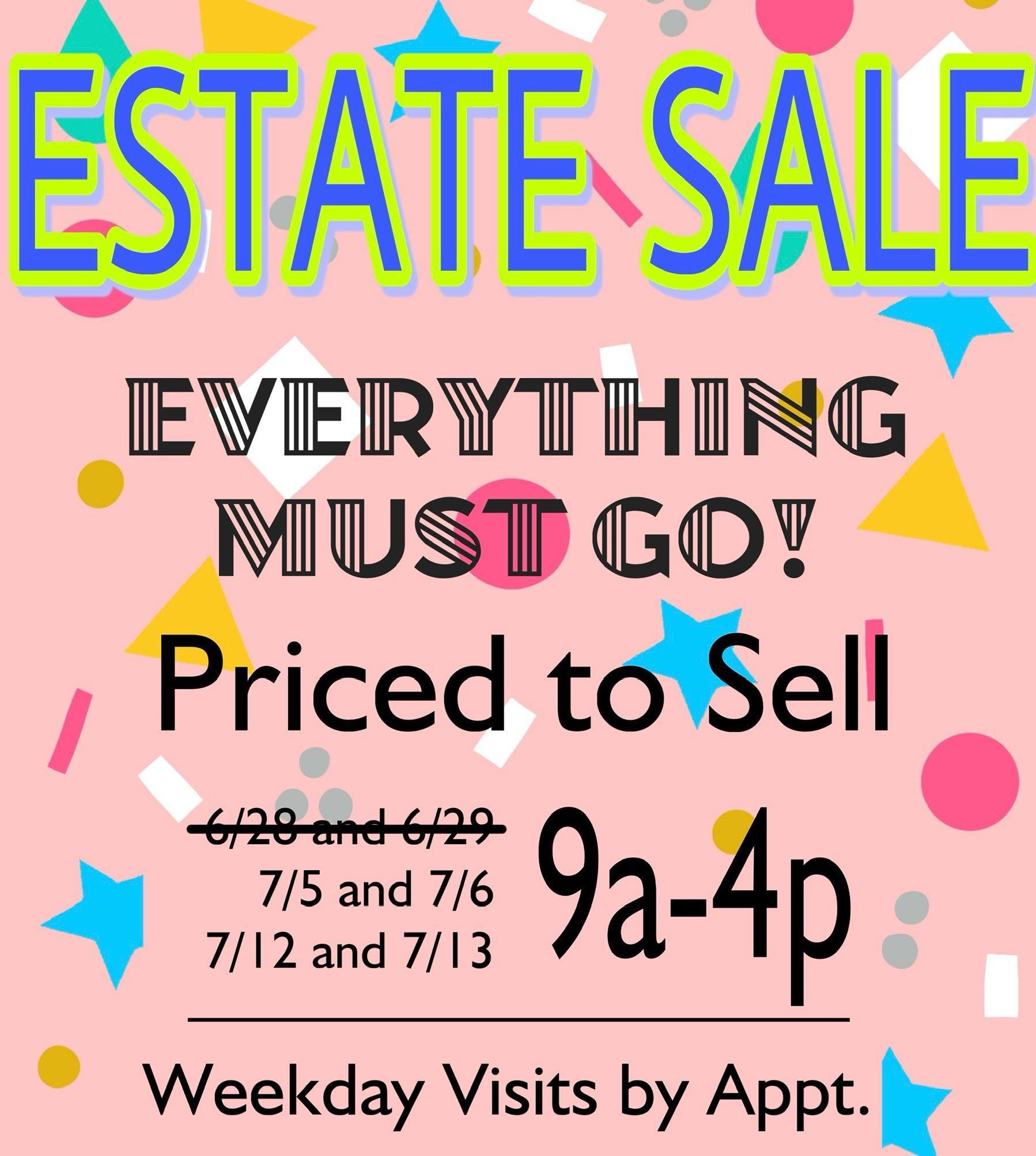 🚨 MEGA YARD SALE – THIS WEEKEND! 🚨