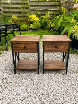 Nightstand Set of 2 with Drawer
