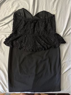 Black Peplum Dress