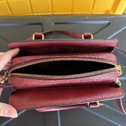 Red Leather Coach Purse