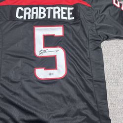 Michael Crabtree Signed Autograph Custom Jersey - Beckett Coa - Texas Tech Red