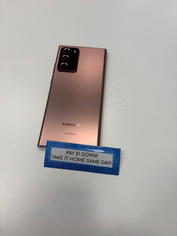 Samsung Galaxy Note 20 Ultra 5G - Pay $1 DOWN AVAILABLE - NO CREDIT NEEDED