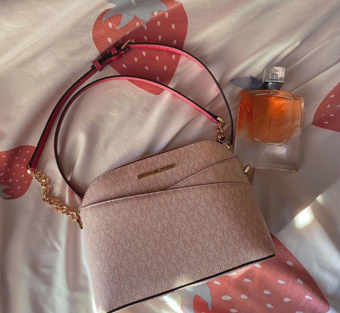 Pink Designer Michael Kors Purse Crossbody Bag